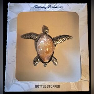 Tommy Bahama Sea Turtle Seashell Bottle Stopper (NEW)